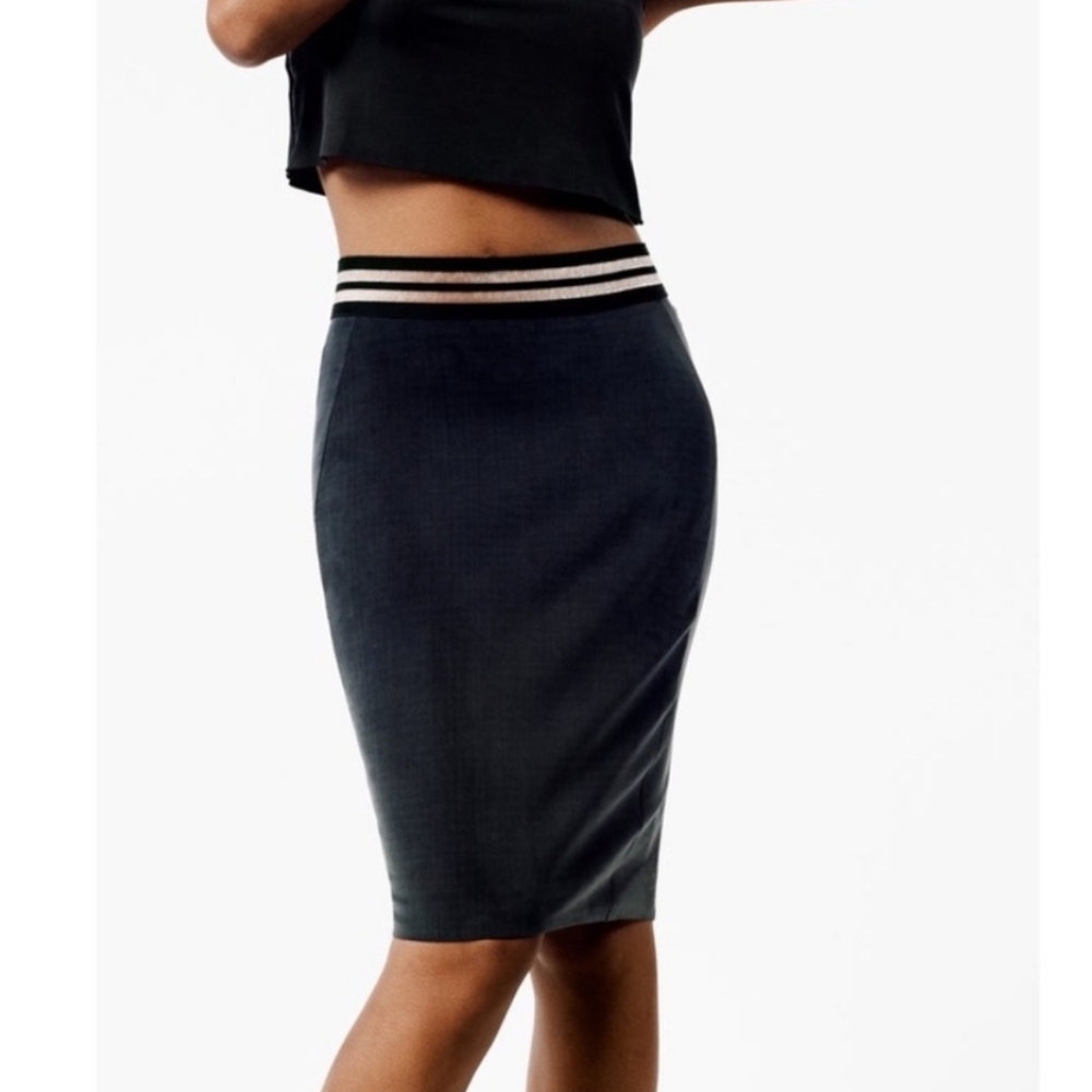 ♧ KADA The Skirt Pencil Skirt in Ink Size Medium NWT